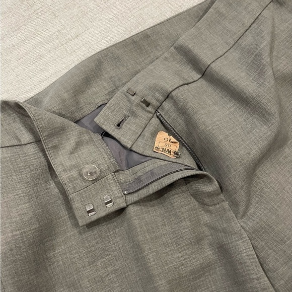 NINE WEST heather grey 2-piece suit blazer jacket pants trousers. Size 8. - Picture 9 of 11